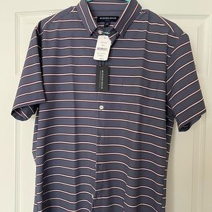 Mizzen and Main Leeward Short Sleeve Button Down, Large Trim